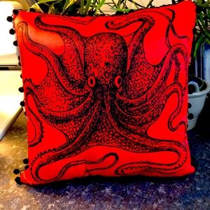 Sourpuss octopus pillow.